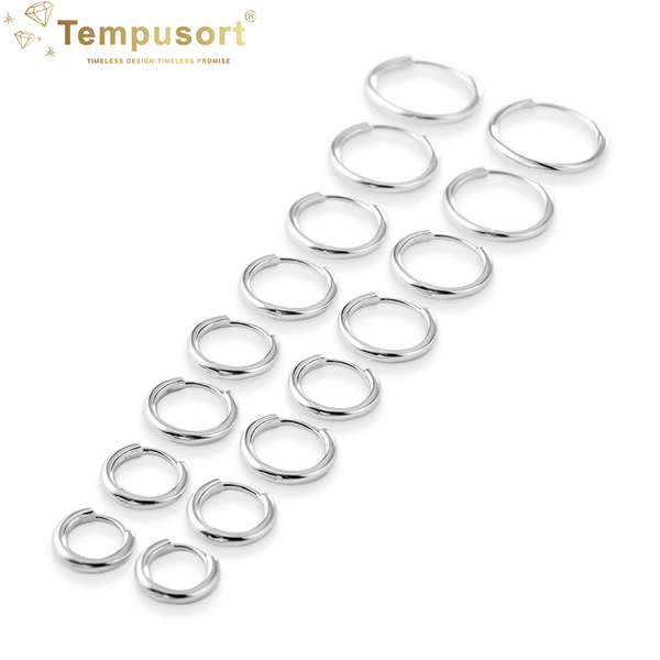 925 Sterling Silver Custom Circle Hoop Earrings for Women