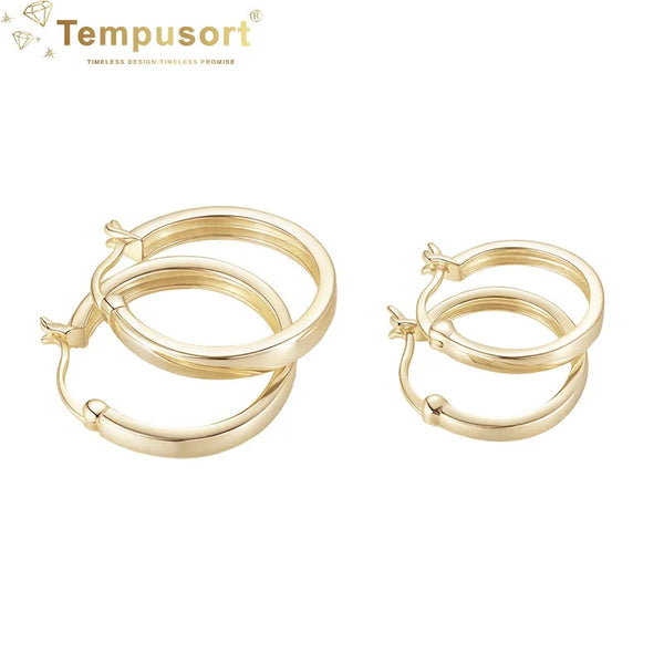 S925 Silver Women Hoop Earrings Different Sizes