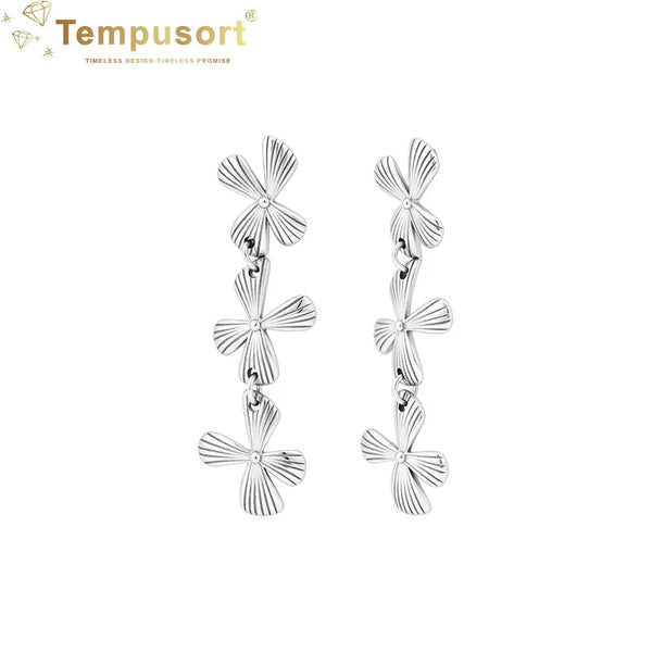 Swinging Flowers Dangle Earrings